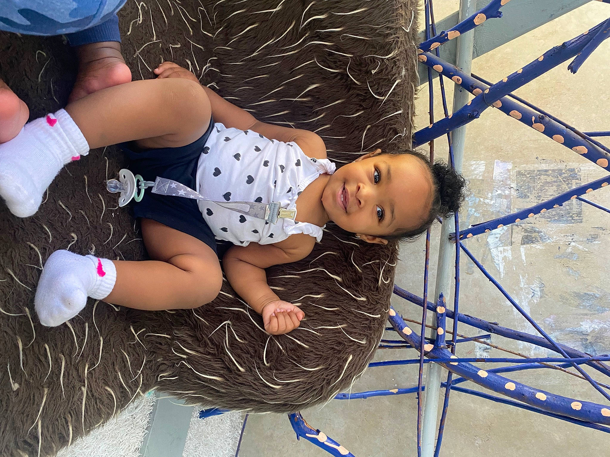 Mykenzie joined the competition — help win amazing prizes! arm, baseball_cap, blue, child, cool, elbow, electric_blue, fun, happy, hat, human_leg, joy, knee, leg, leisure, outdoor_play_equipment, person, recreation, smile, sock