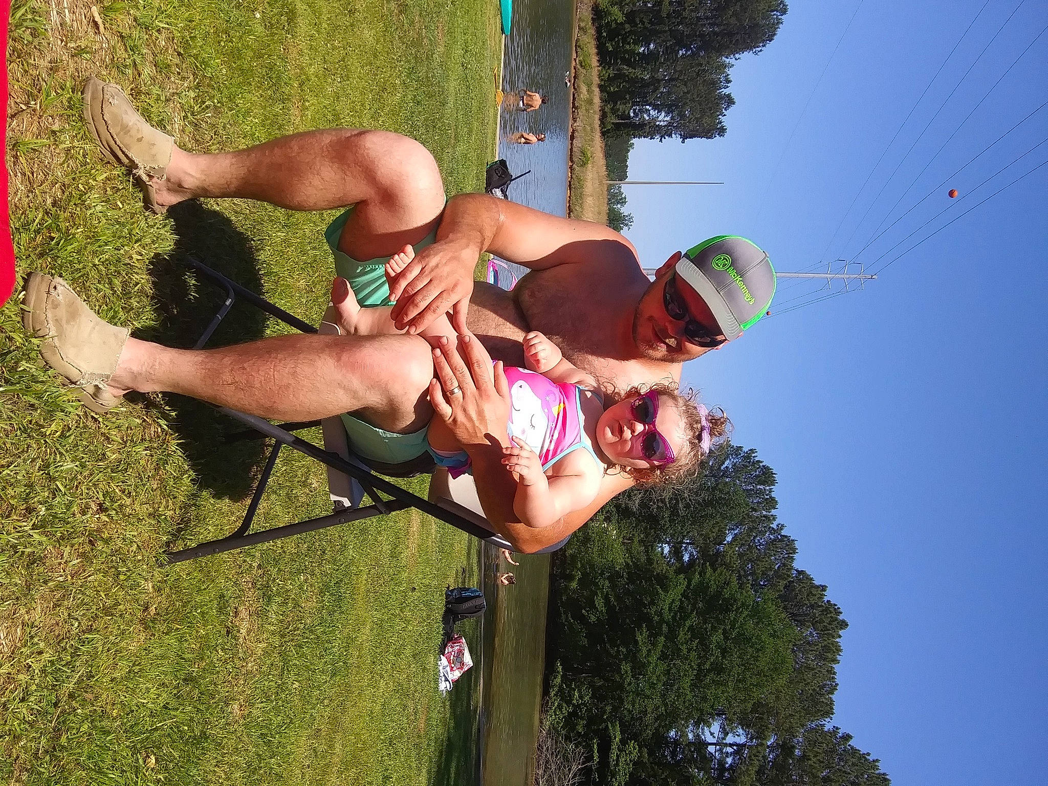 Marilyn is registered to the contest to win money with this photo: adventure, fun, headwear, joy, leisure, person, recreation, summer, tree, vacation