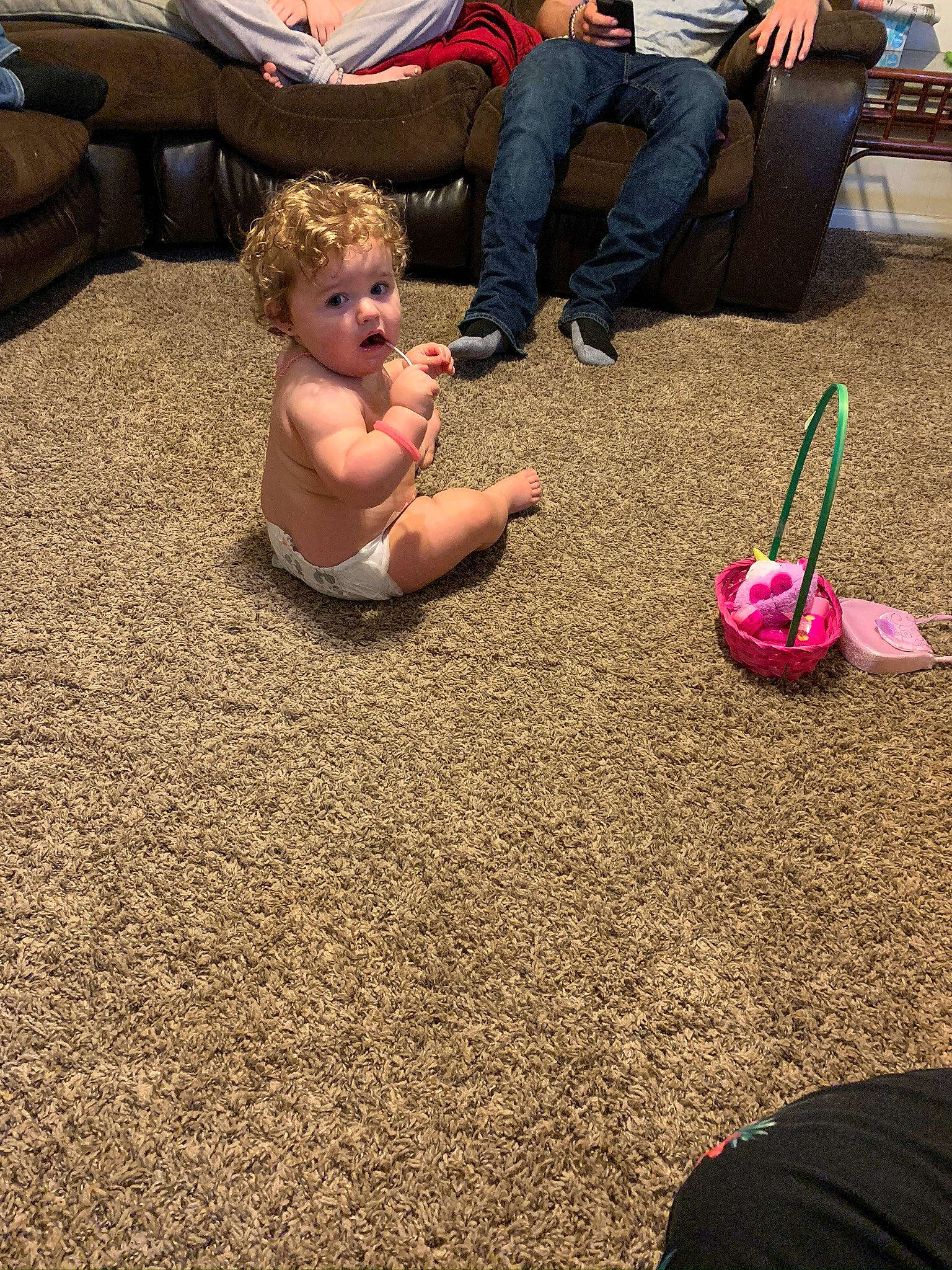 Marilyn is registered to the contest to win money with this photo: child, floor, flooring, fun, leg, person, play, sand, surprise, toddler, vacation