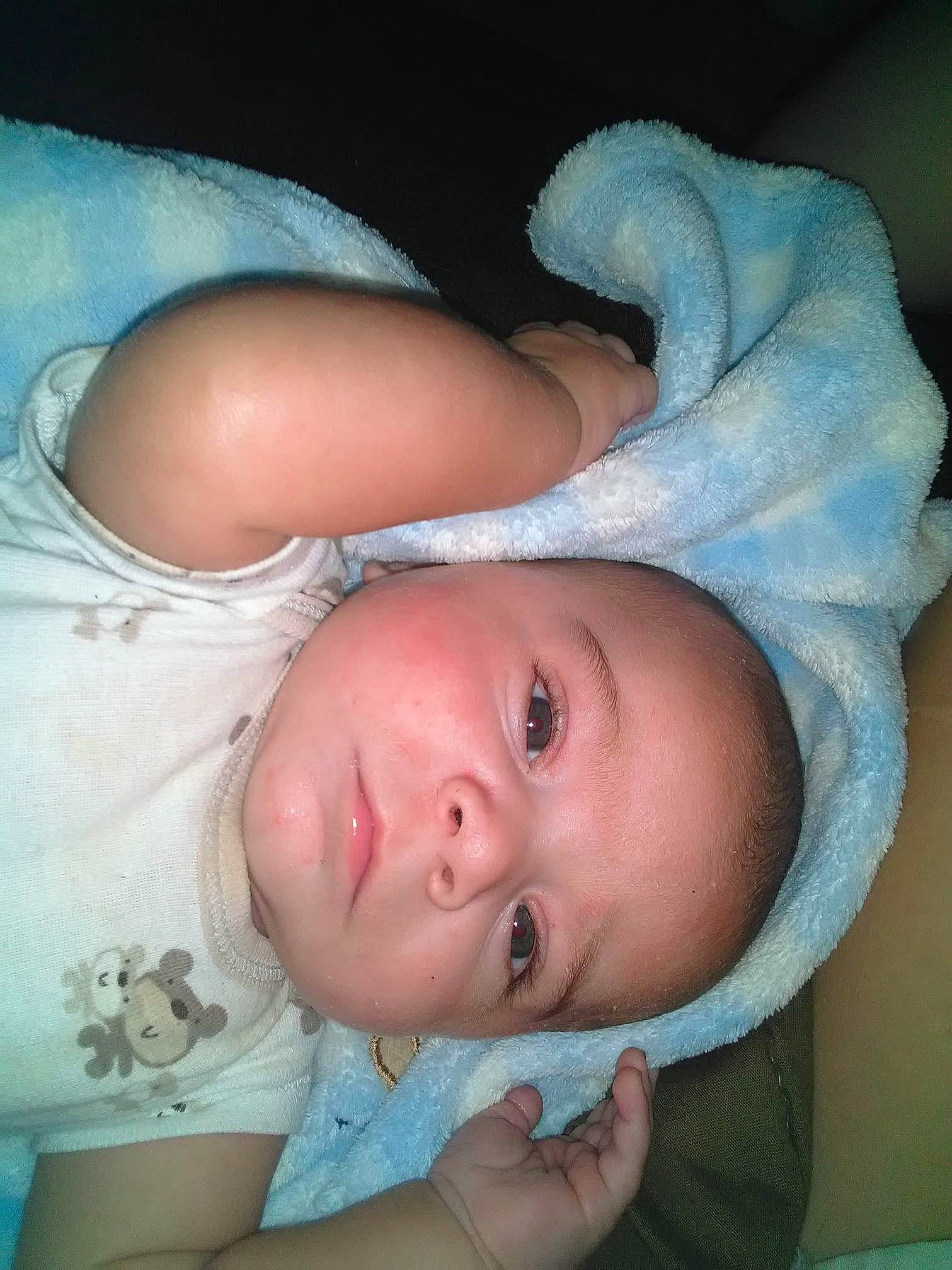 Tavon is registered to the contest to win money with this photo: baby, cheek, child, eye, face, head, lip, mouth, nose, person, skin, toddler