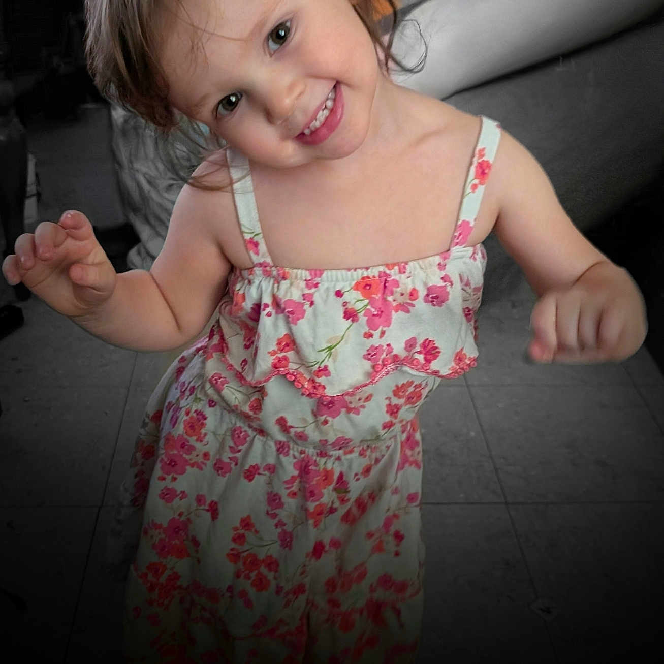 Ava joined the competition — help win amazing prizes! accessories, bodypart, child, clothing, dress, face, female, finger, formalwear, girl, hand, happy, head, laughing, mouth, person, photography, portrait, smile, teeth