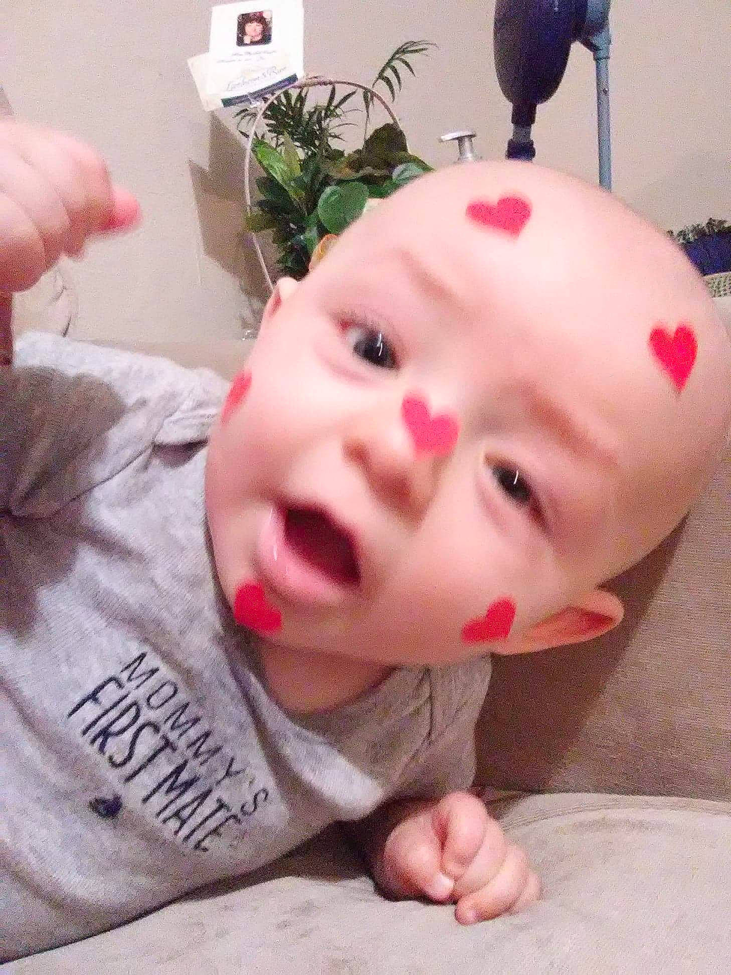 Braylin joined the competition — help win amazing prizes! baby, cheek, child, ear, face, head, lip, mouth, nose, person, skin, toddler