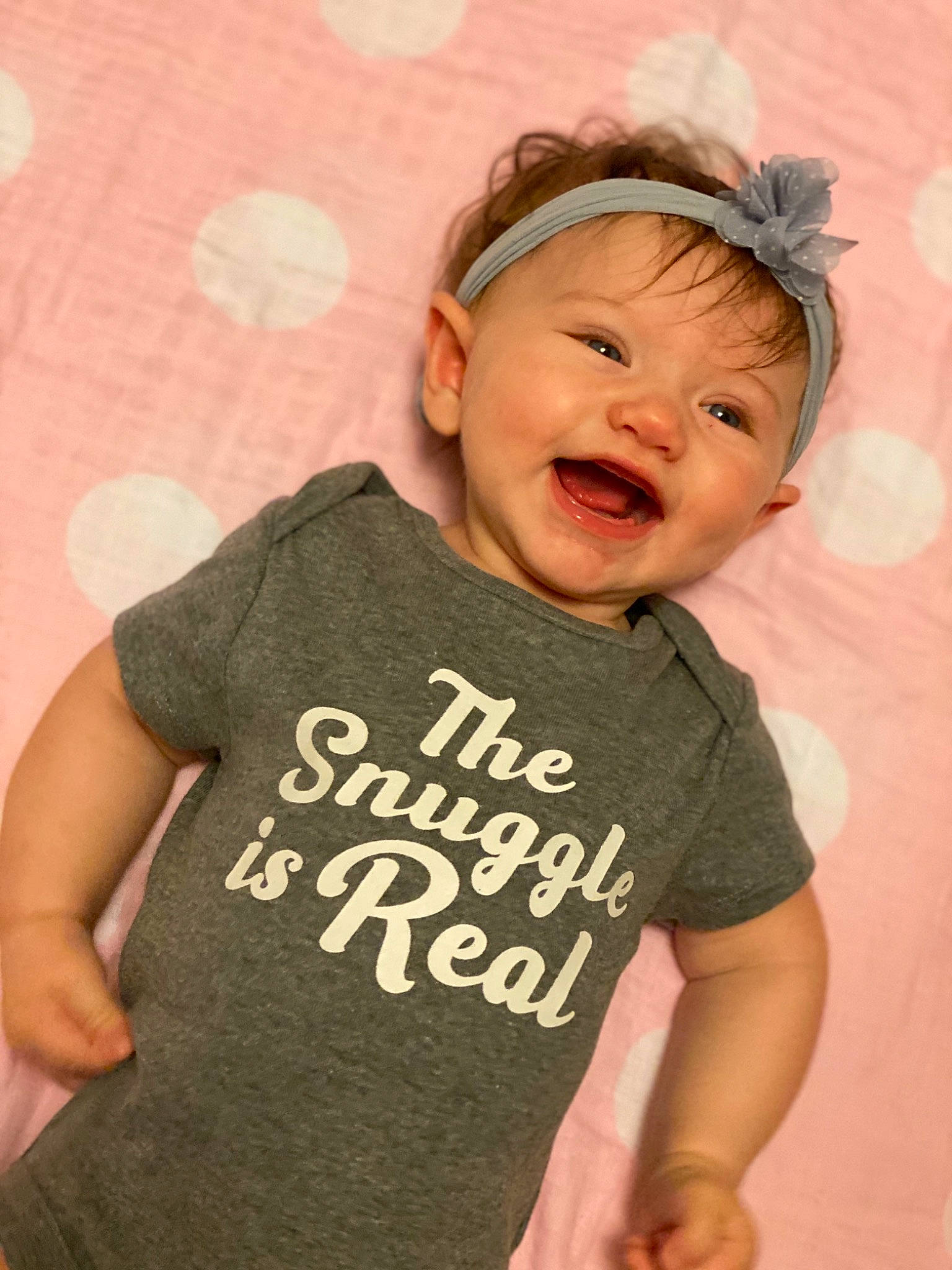 Kynzlee joined the competition — help win amazing prizes! arm, baby, baby_products, baby_toddler_clothing, cheek, child, cool, facial_expression, fun, happy, head, headgear, laugh, neck, person, pink, product, sleeve, smile, t_shirt