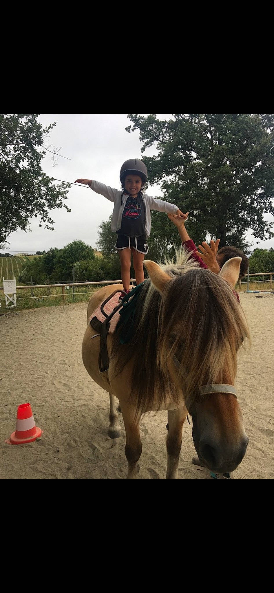 Tania a rejoint le concours — aidez-le/la à gagner de superbes lots ! bridle, dress, equestrianism, eye, face, grass, happy, headwear, horse_supplies, horse_tack, joy, mane, pack_animal, person, plant, recreation, rein, saddle, sky, snout