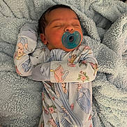 Bailee joined the competition — help win amazing prizes! newborn, baby, pacifier, sleeping, blanket, onesie, clothing, soft, cozy, infant, portrait, cute, resting, child, sleep, cute_baby, baby_girl, pink, blue, fluffy