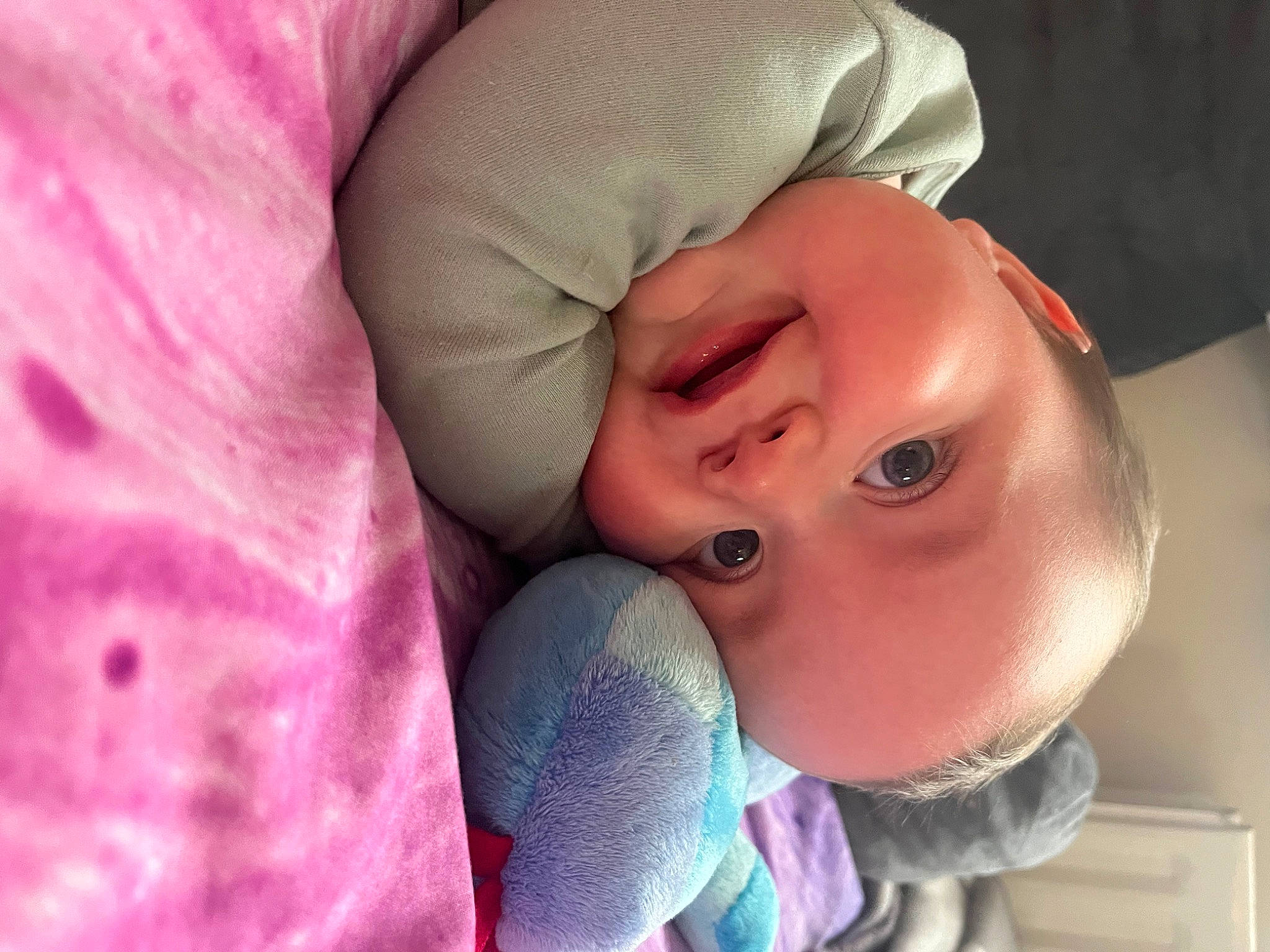 Ellis joined the competition — help win amazing prizes! arm, cheek, chin, comfort, eye, eyebrow, eyelash, face, forehead, hand, head, human_body, lip, mouth, neck, nose, outerwear, person, pink, purple