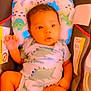 Kairo joined the competition — help win amazing prizes! baby, infant, car_seat, dinosaur_print, socks, clothing, child, cute, portrait, indoors, seat, resting, young_child, person, head_support, warning_label, hand, legs, expression, comfort