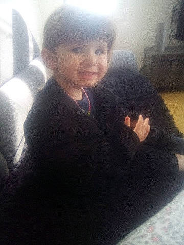 Yona participe au concours pour gagner de l'argent avec cette photo : beauty, black_hair, cap, child, cloud, comfort, companion_dog, cool, dog_breed, ear, eyebrow, fun, fur, happy, joy, long_hair, person, selfie, shelf, sitting