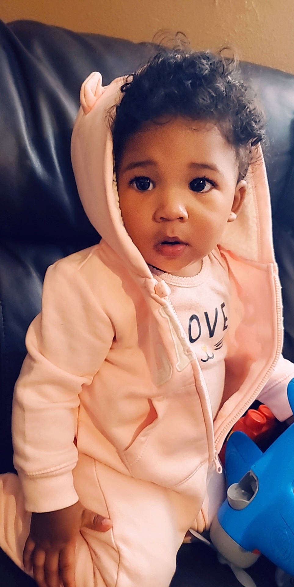 Mila joined the competition — help win amazing prizes! baby, beauty, black_hair, cheek, child, child_model, face, forehead, gesture, head, nose, person, skin, smile, toddler