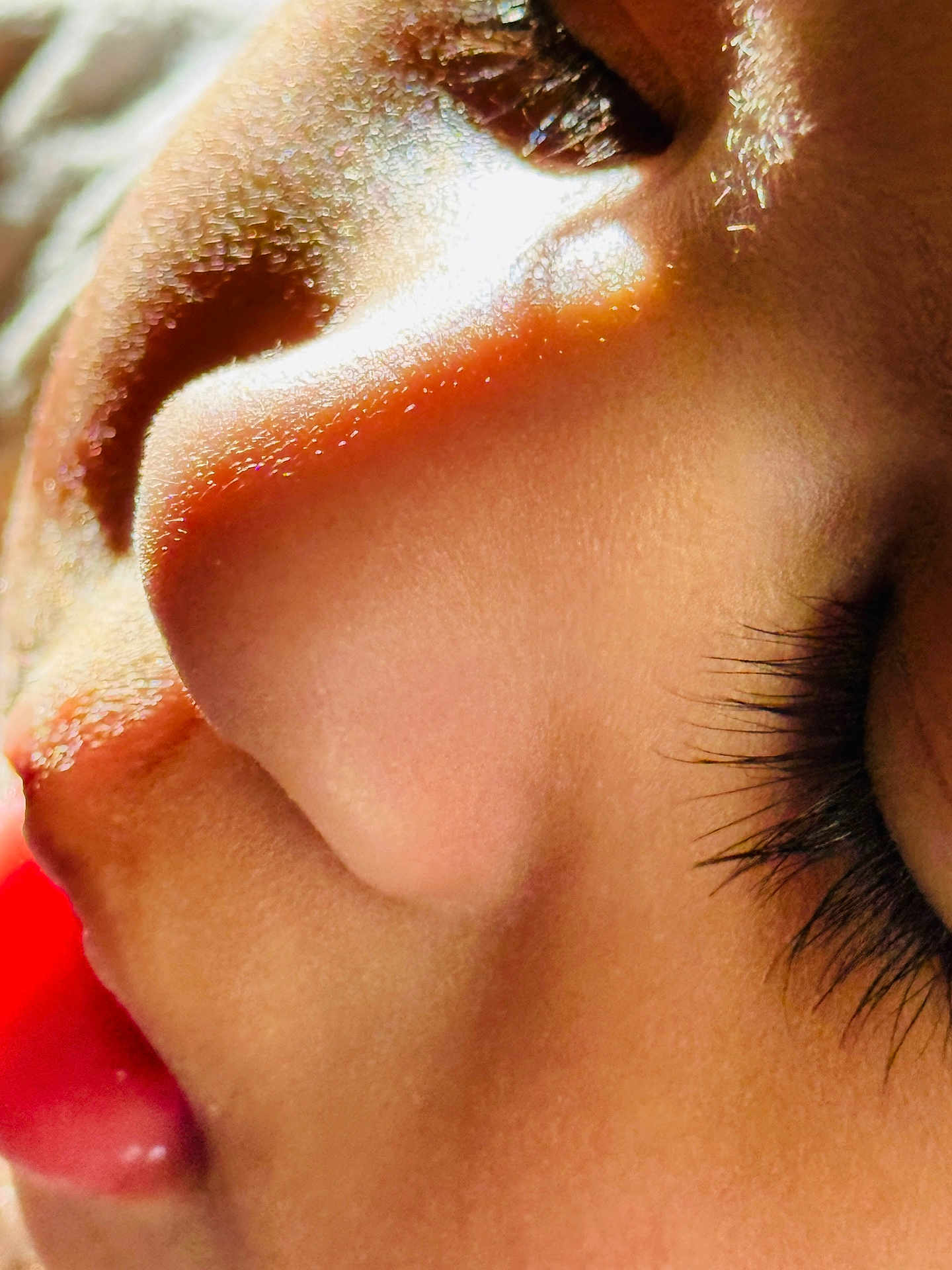 Muhammad joined the competition — help win amazing prizes! child, face, closeup, nose, eye, eyelashes, lip, tongue, skin, texture, natural_light, human, portrait, sleeping, resting, mouth, cheek, soft, intimate, expression