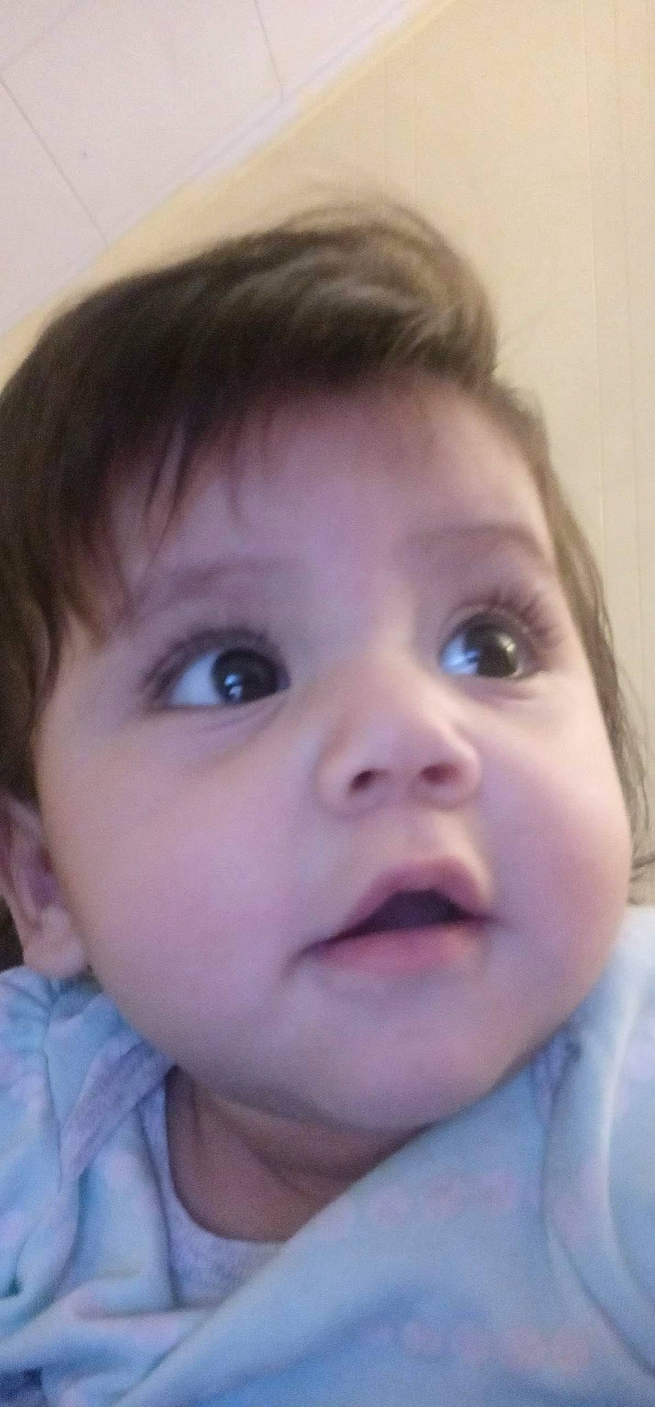 Camila is registered to the contest to win money with this photo: baby, black_hair, cheek, child, chin, cool, ear, eyelash, forehead, hair, happy, iris, jaw, lip, mouth, neck, nose, person, skin, smile