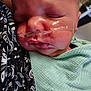 Walker joined the competition — help win amazing prizes! infant, baby, sleeping, nasal_tube, medical_tape, close_up, blanket, patterned_fabric, face, skin, peaceful, resting, newborn, wrapped, child, healthcare, soft_light, indoors, human, portrait