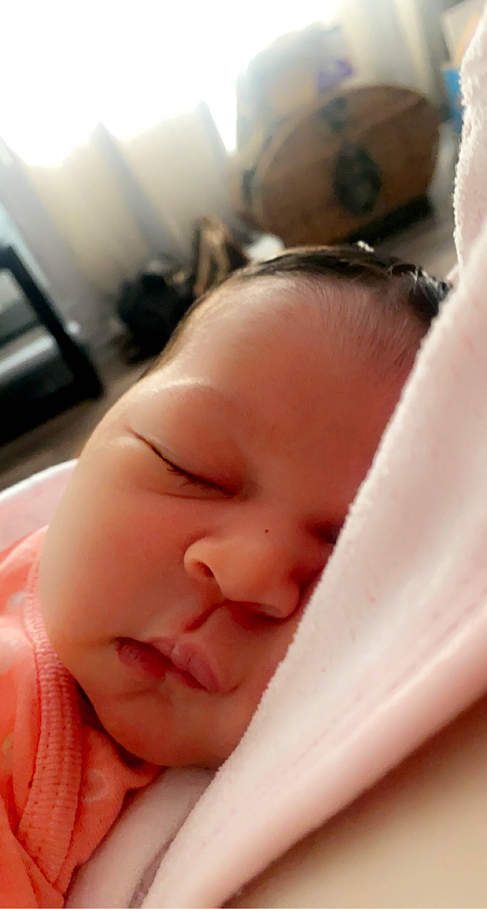 Amani is registered to the contest to win money with this photo: baby, bedtime, cheek, child, comfort, ear, eyelash, flesh, gesture, happy, lip, nap, nose, person, skin, sleep, thumb, toddler