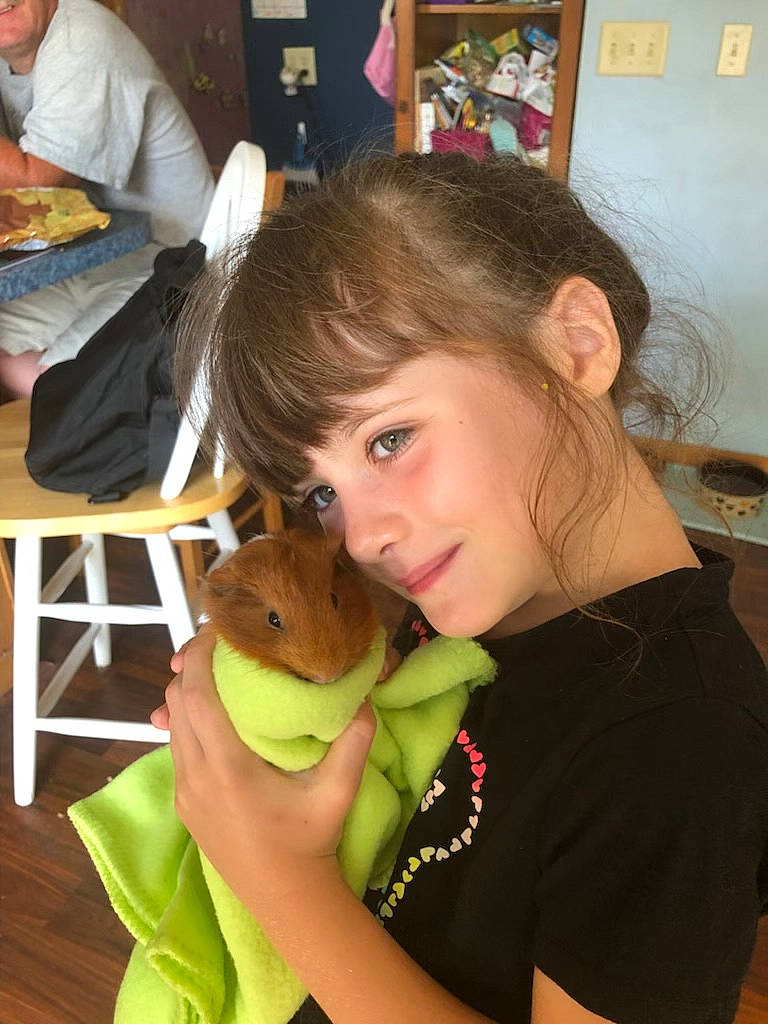 Alana joined the competition — help win amazing prizes! brown_hair, chair, child, event, fawn, fun, happy, iris, joy, leisure, long_hair, mammal, person, picture_frame, room, sharing, sitting, smile, stuffed_toy, table