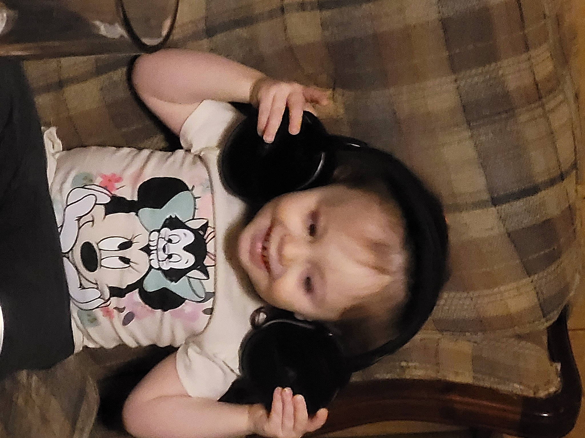 Amberlynn joined the competition — help win amazing prizes! arm, baby, baby_toddler_clothing, black_hair, cheek, child, comfort, cool, elbow, eyelash, finger, hairstyle, hand, happy, joy, pattern, person, plaid, sleeve, tartan