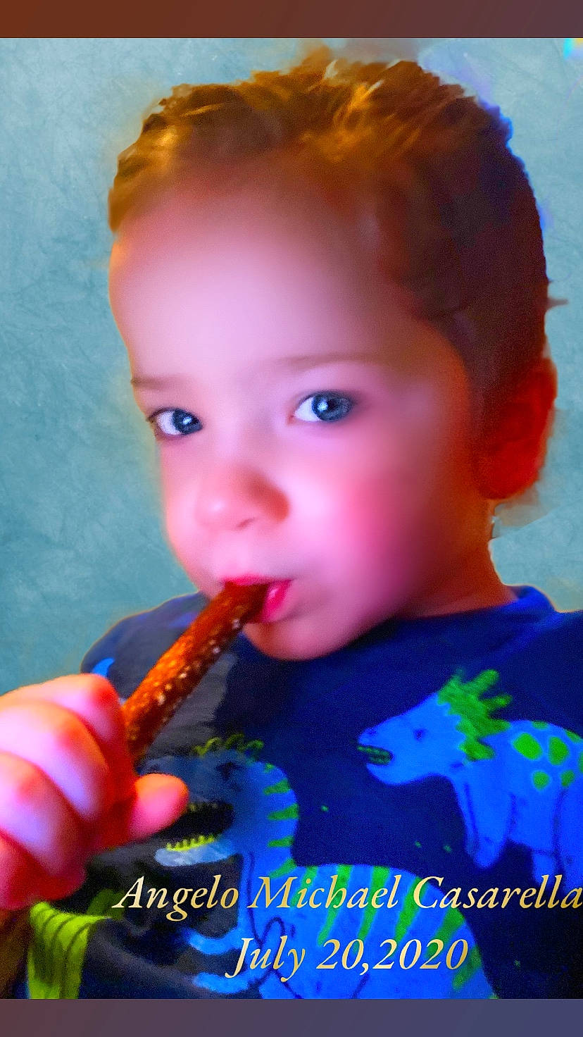 Angelo Michael joined the competition — help win amazing prizes! child, eating, finger, food, lip, nose, person, toddler