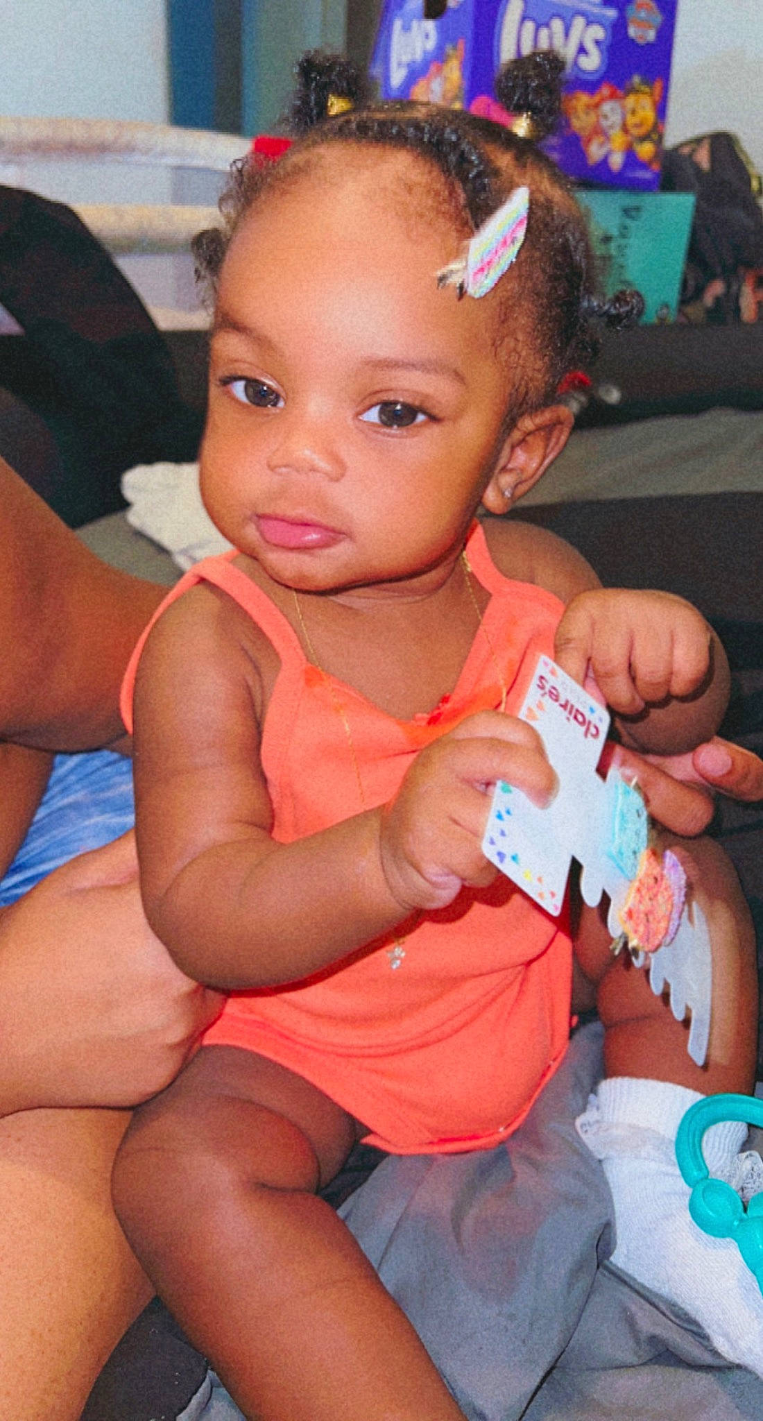 Ira joined the competition — help win amazing prizes! baby_toddler_clothing, blurred, cheek, child, dress, eyelash, facial_expression, finger, fun, hairstyle, happy, head, human_leg, leg, lip, nail, organ, person, skin, thigh