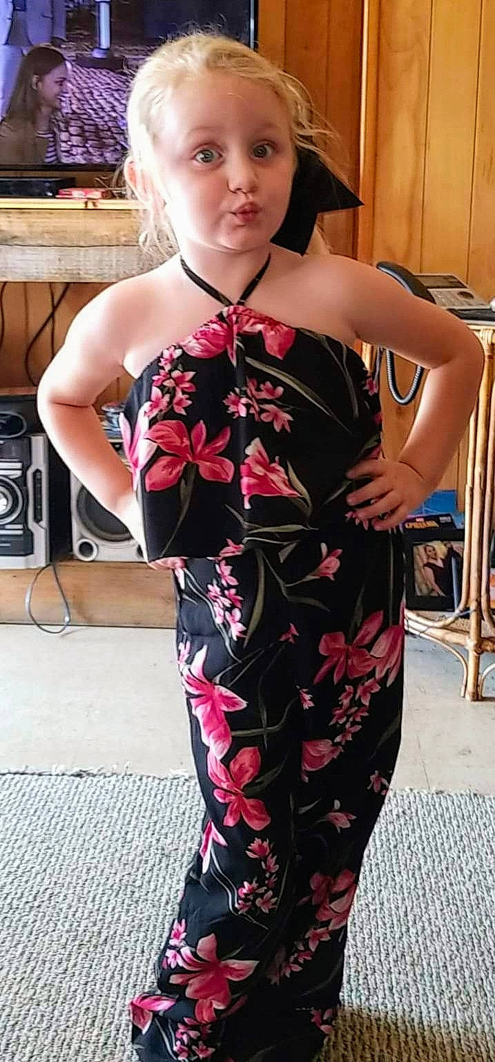 Karson joined the competition — help win amazing prizes! clothing, costume, dress, joint, joy, neck, person, pink, shoulder, surprise, textile