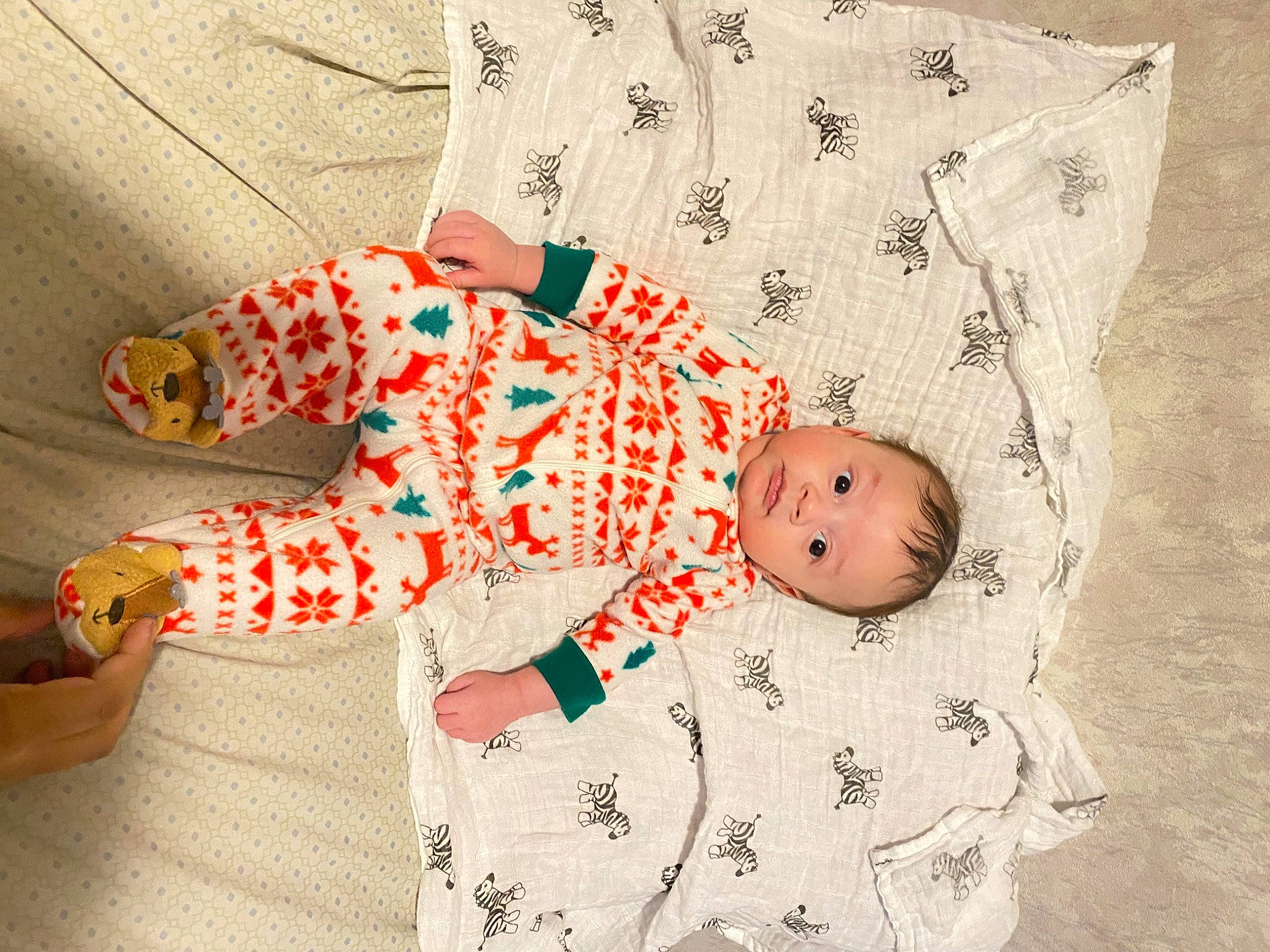 Karson joined the competition — help win amazing prizes! baby, baby_products, baby_safety, baby_sleeping, baby_toddler_clothing, bed_sheet, bedding, child, comfort, flooring, linens, nightwear, pattern, person, product, room, sleeve, textile, toddler, wood