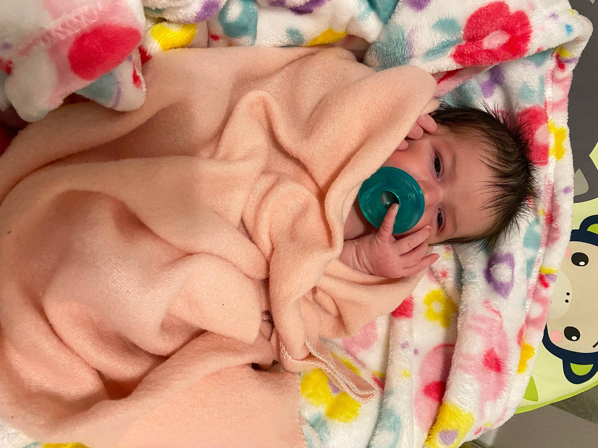 Rosalynn joined the competition — help win amazing prizes! arm, baby, baby_products, baby_sleeping, baby_toddler_clothing, bedtime, cheek, child, comfort, finger, hand, happy, head, linens, nail, person, pink, room, skin, thumb