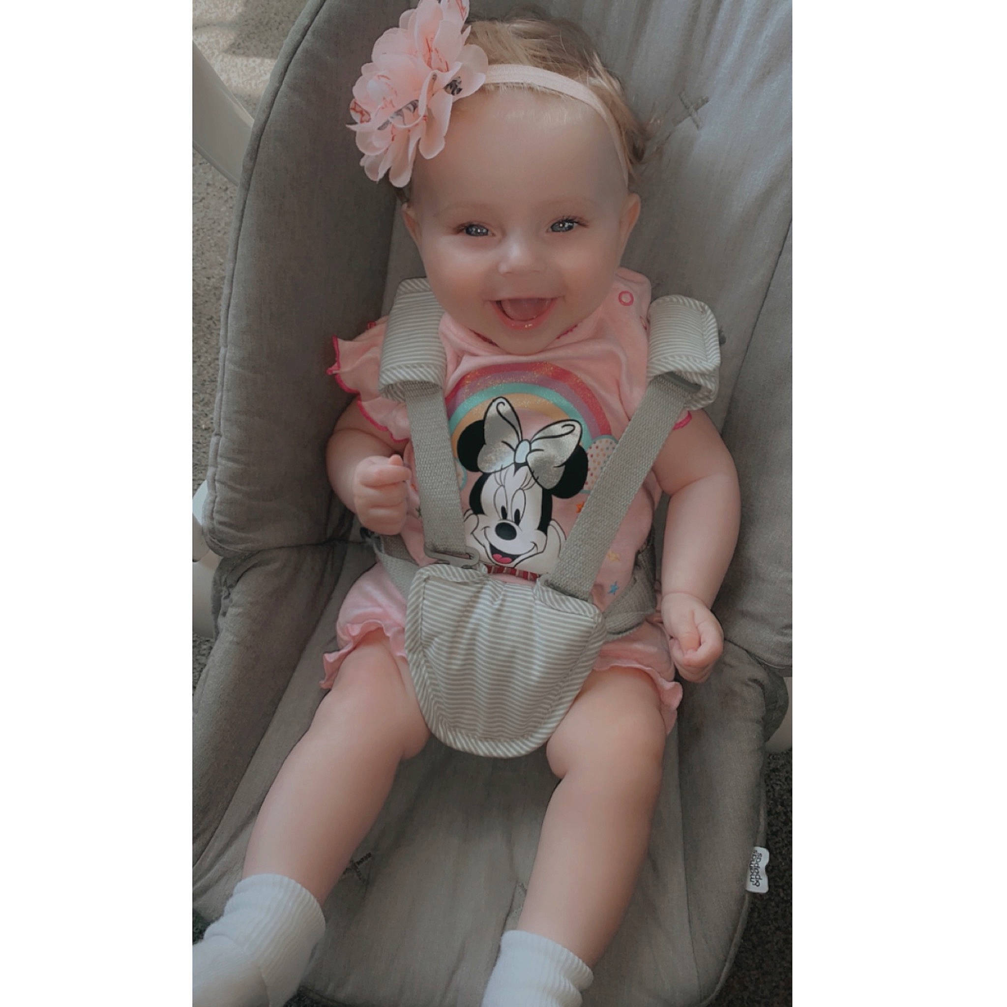 Alyisa Rose joined the competition — help win amazing prizes! arm, baby, baby_products, baby_toddler_clothing, chest, doll, eye, eyelash, fashion_accessory, font, head, headgear, headwear, jewellery, pattern, person, pink, product, shorts, sitting