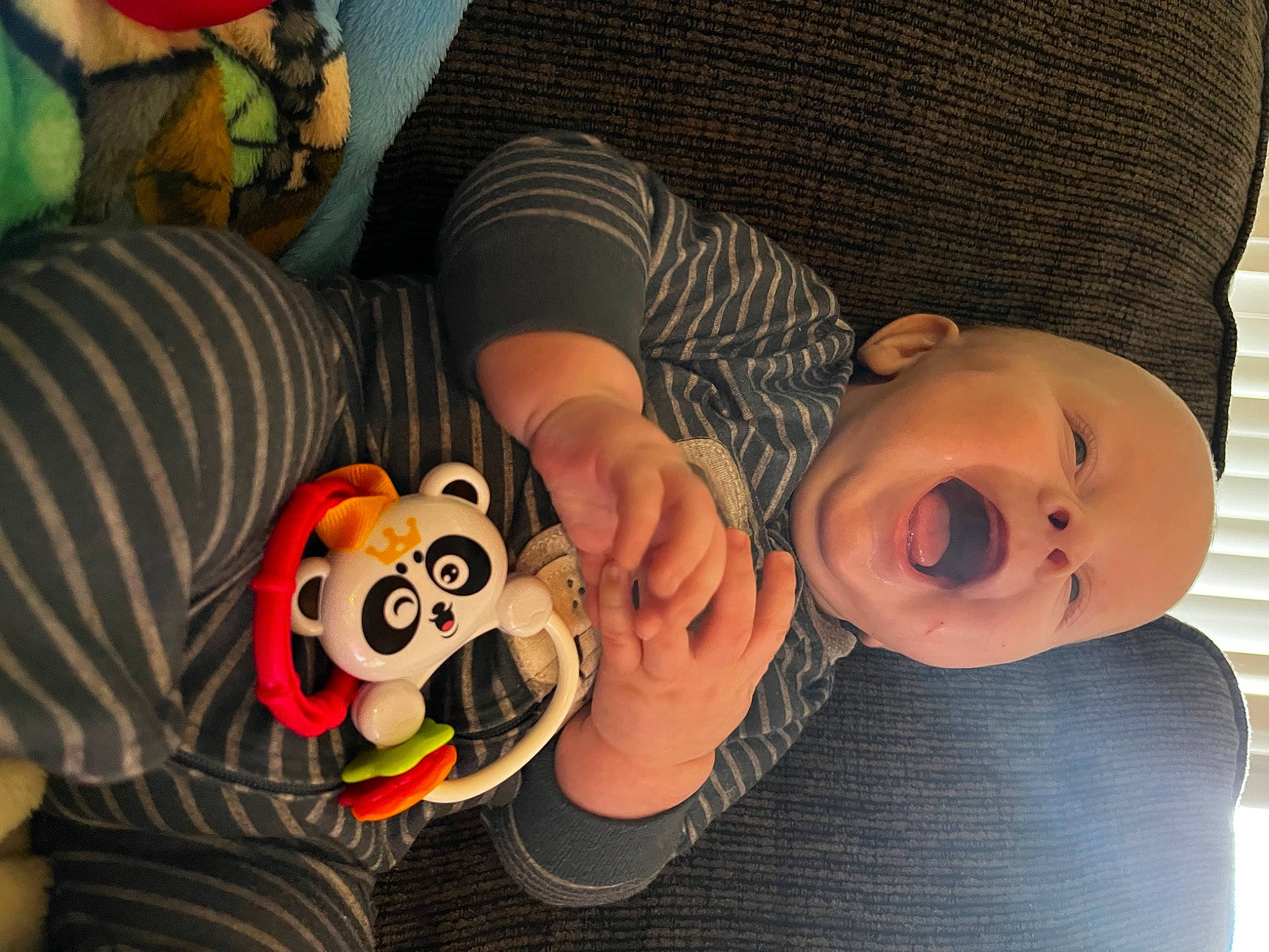 Joshua joined the competition — help win amazing prizes! baby, baby_products, baby_toddler_clothing, baby_toys, cheek, child, comfort, fun, happy, headgear, mouth, nose, orange, person, plush, room, sitting, sleeve, stuffed_toy, toddler