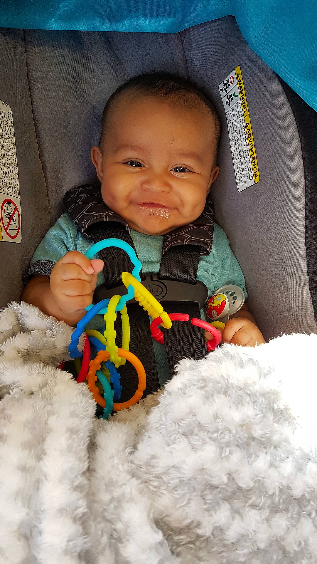 Bruno is registered to the contest to win money with this photo: baby_products, boy, child, eye, fun, infant, person, play, product, skin, smile, textile, toddler, toy