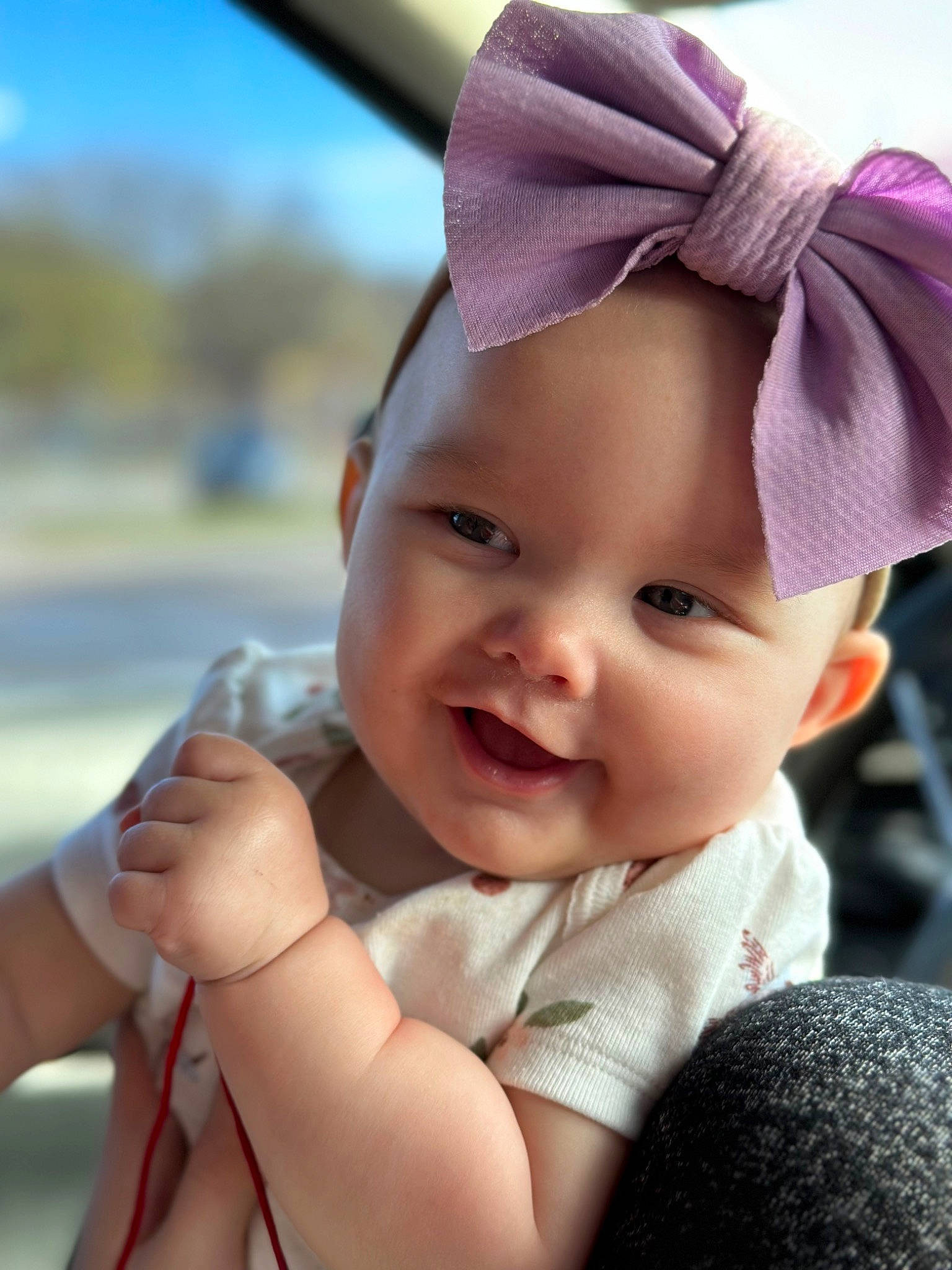 Temperance joined the competition — help win amazing prizes! baby, baby_toddler_clothing, cap, child, costume_hat, eye, face, finger, fun, gesture, hand, happy, hat, head, lip, person, pink, plant, skin, smile