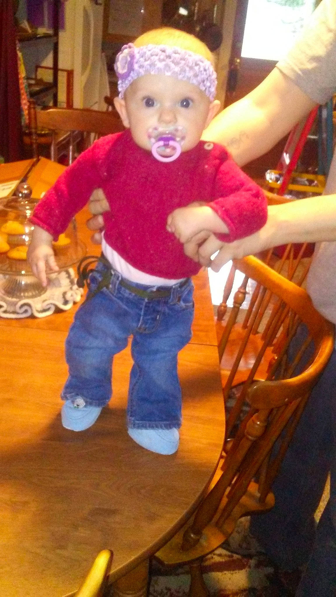 Kori is registered to the contest to win money with this photo: child, headwear, person, play, toddler, toy