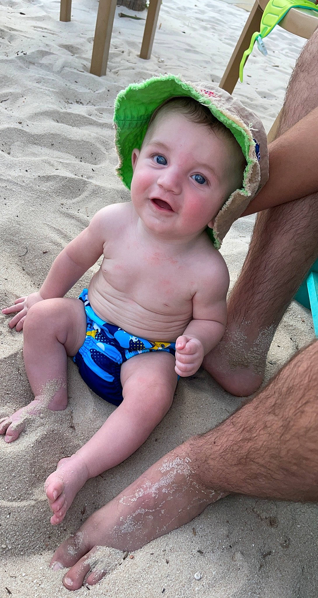 Junior joined the competition — help win amazing prizes! baby, baby_toddler_clothing, barechested, chest, child, finger, foot, fun, grass, happy, human_leg, knee, leisure, muscle, organ, person, sitting, skin, thigh, toddler