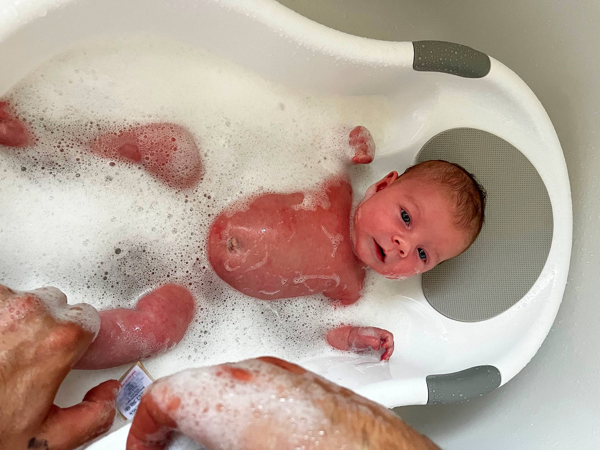 Bonnie joined the competition — help win amazing prizes! baby, baby_products, baby_sleeping, baby_toddler_clothing, bathing, carmine, chest, child, comfort, finger, flesh, foot, gesture, hand, mouth, nail, person, skin, stomach, thumb