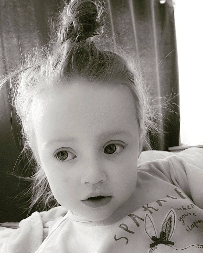 Delilah joined the competition — help win amazing prizes! beauty, black_and_white, cheek, child, chin, ear, eye, eyebrow, face, forehead, hair, hairstyle, head, lip, nose, organ, person, photograph, photography, skin