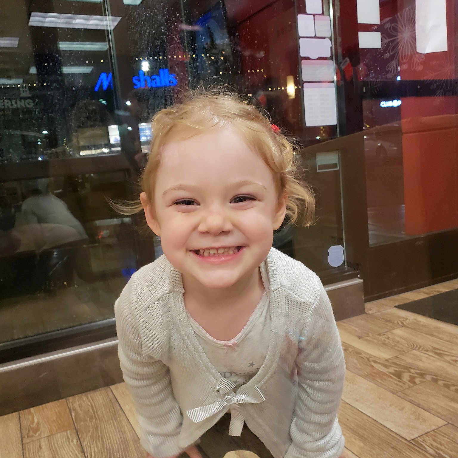 Serena joined the competition — help win amazing prizes! child, child_model, face, facial_expression, fun, happy, head, joy, leisure, person, photography, skin, smile, snapshot, standing, toddler, vacation, wood