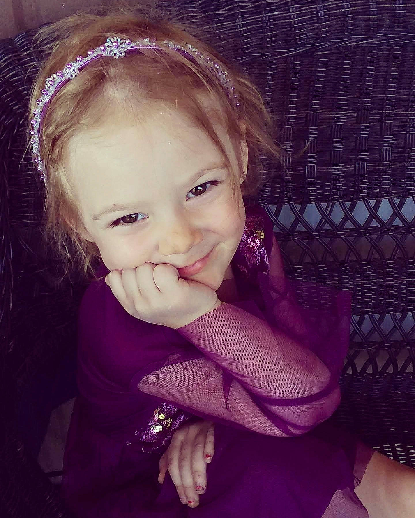 Serena joined the competition — help win amazing prizes! beauty, cheek, child, chin, eye, face, facial_expression, forehead, hair, hair_accessory, head, iris, joy, lip, nose, organ, person, pink, purple, skin