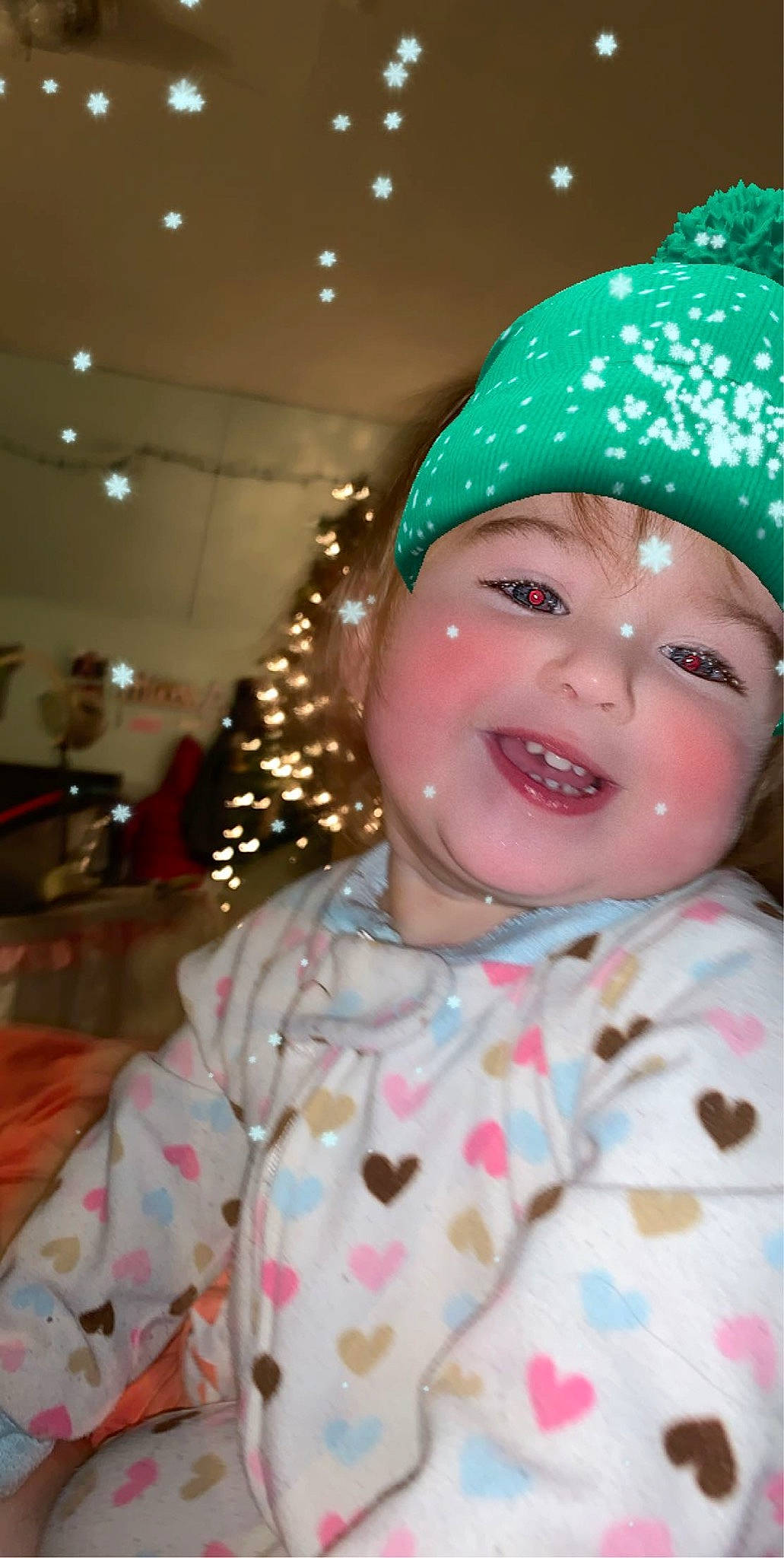 Ashleigh joined the competition — help win amazing prizes! baby, cheek, child, fun, headgear, headwear, lip, pattern, person, pink, polka_dot, smile, toddler