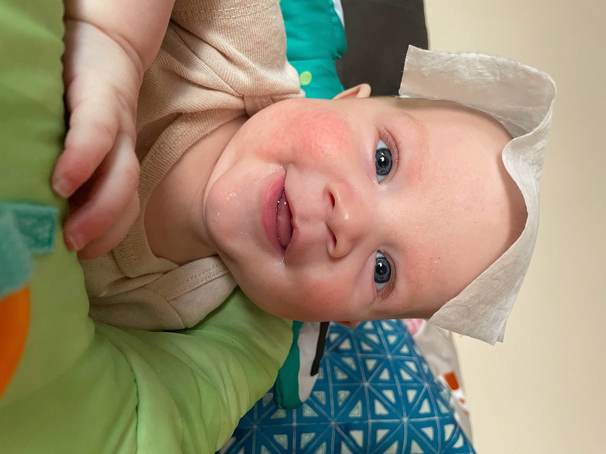Finnley joined the competition — help win amazing prizes! baby, baby_toddler_clothing, cheek, child, close_up, eye, eyelash, face, fashion_accessory, fun, gesture, happy, hat, iris, lip, nose, person, skin, smile, sun_hat