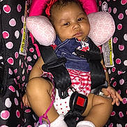 Zuriana is registered to the contest to win money with this photo: black_hair, child, finger, fun, girl, hand, infant, leg, mouth, organ, pink, product, thigh, toddler