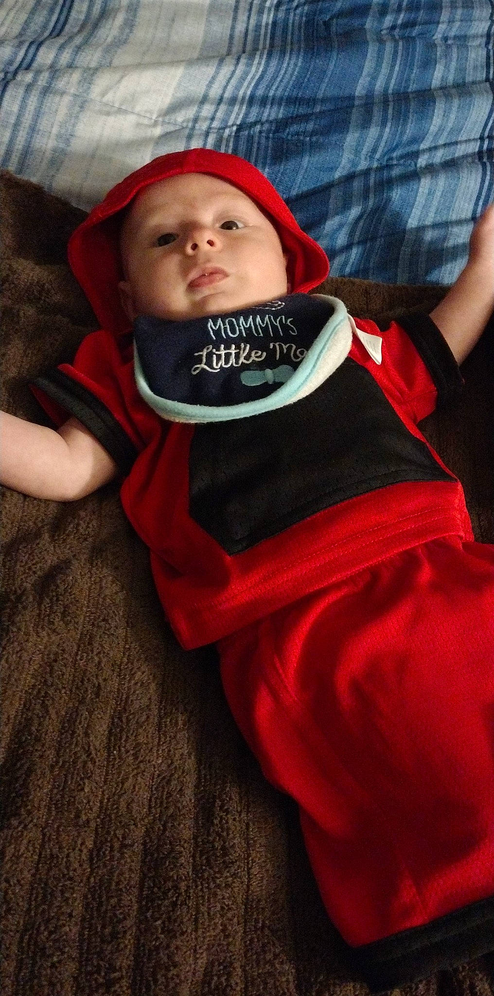 Ty joined the competition — help win amazing prizes! baby, baby_toddler_clothing, cap, cheek, child, comfort, cool, face, facial_expression, finger, flooring, fun, head, headwear, lip, mouth, person, red, skin, sleeve