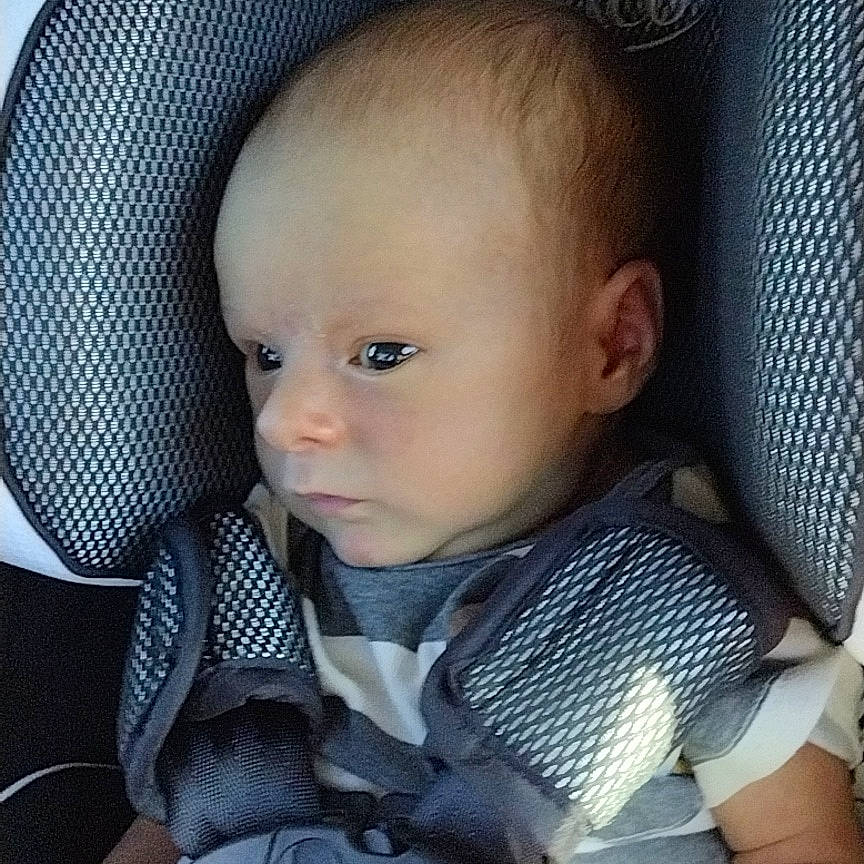 Tyson joined the competition — help win amazing prizes! auto_part, baby, baby_carriage, baby_in_car_seat, baby_products, baby_safety, baby_toddler_clothing, car_seat, car_seat_cover, cheek, child, chin, comfort, cool, head, head_restraint, iris, person, seat_belt, toddler