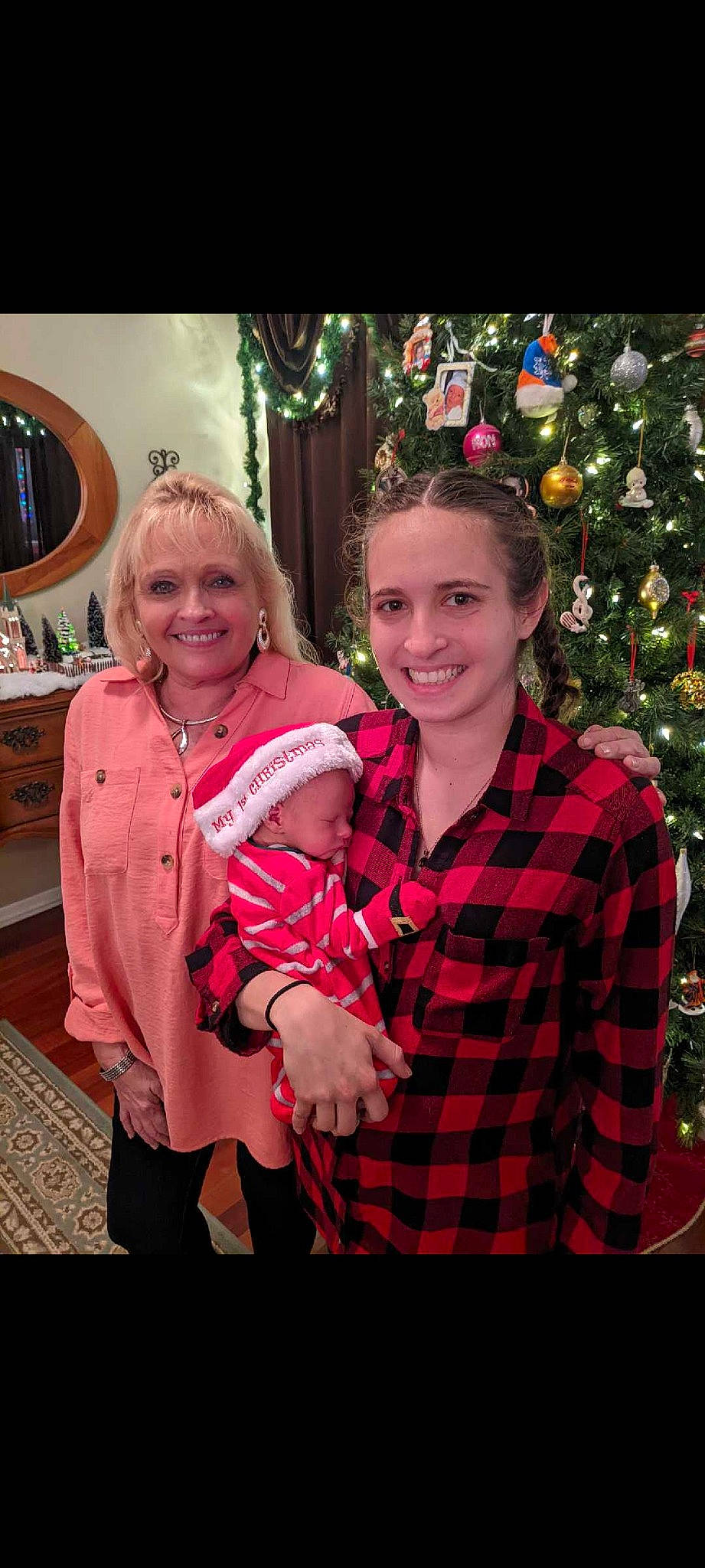 Tyson H joined the competition — help win amazing prizes! baby, baby_toddler_clothing, child, christmas_tree, event, eye, face, facial_expression, fun, happy, head, holiday, human_body, iris, joy, organ, person, plaid, sleeve, smile