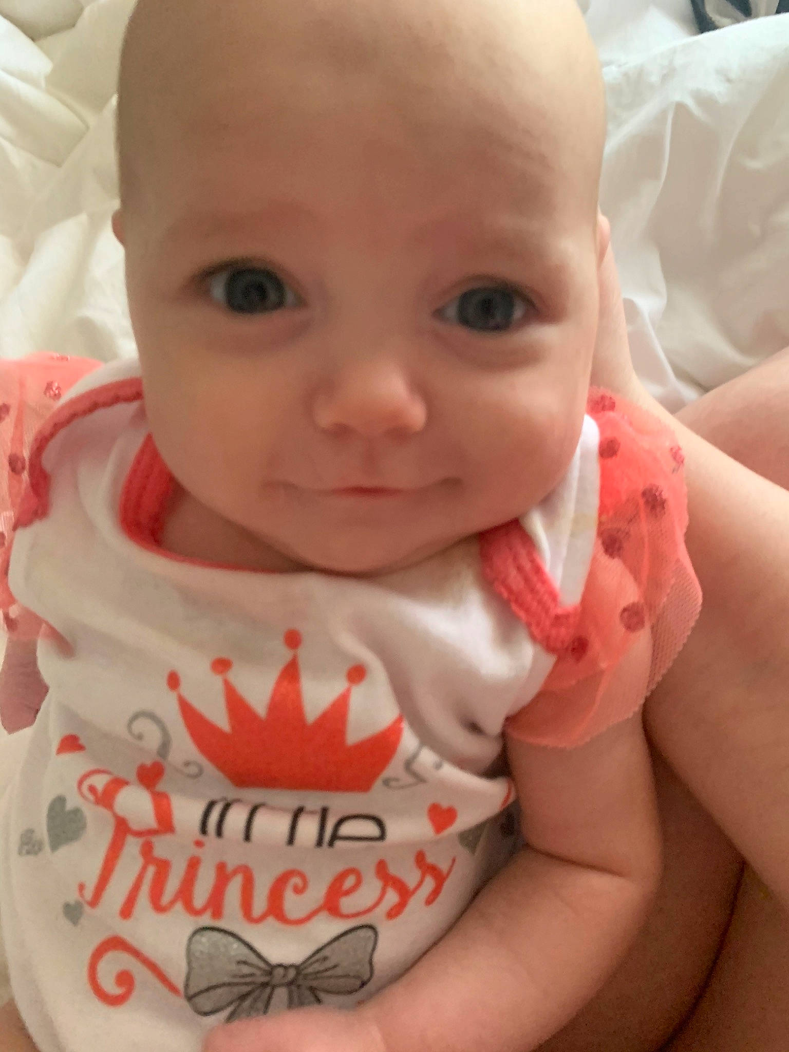 Mia Rose joined the competition — help win amazing prizes! baby, baby_toddler_clothing, cheek, child, face, head, lip, mouth, nose, person, skin, smile, toddler