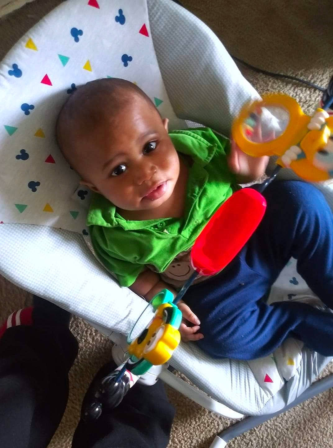 Levi joined the competition — help win amazing prizes! baby, baby_carriage, baby_products, baby_safety, baby_toddler_clothing, baby_toys, cheek, child, comfort, eye, lap, nose, person, product, toddler