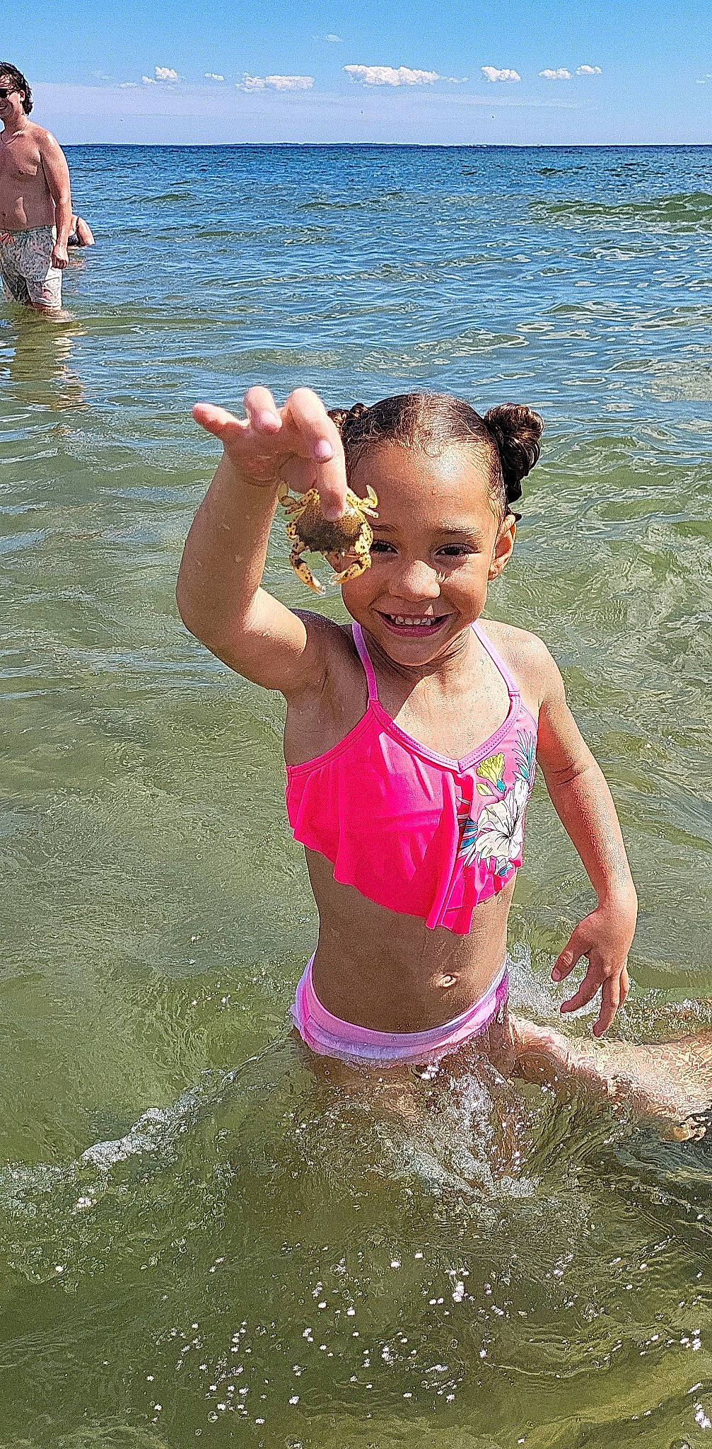 Meliya joined the competition — help win amazing prizes! bathing, beach, brassiere, chest, fun, hand, happy, joy, lake, leisure, one_piece_swimsuit, people_in_nature, people_on_beach, person, recreation, smile, swimwear, thigh, toddler, underpants