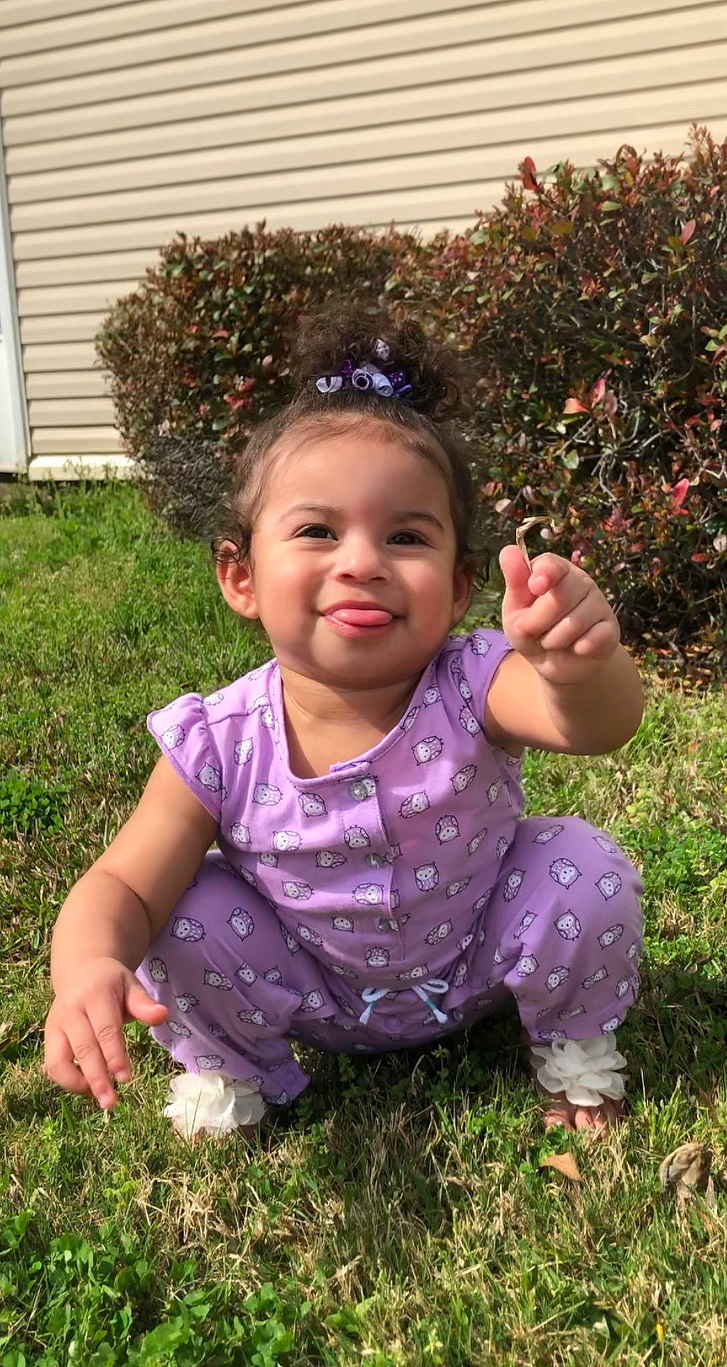 Armani E. joined the competition — help win amazing prizes! baby, child, garden, grass, joy, lawn, leaf, person, photography, plant, play, sitting, smile, toddler