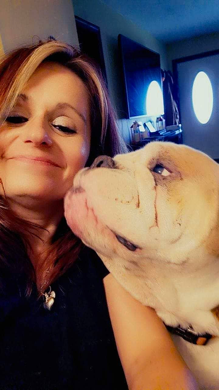 Jake is registered to the contest to win money with this photo: carnivore, companion_dog, cool, dog, dog_breed, ear, eyebrow, eyelash, eyewear, fawn, gesture, happy, jaw, lip, mouth, nose, selfie, skin, smile, vision_care