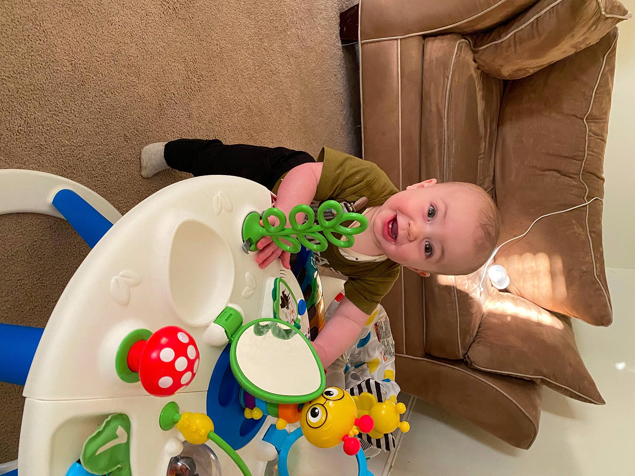 Brian joined the competition — help win amazing prizes! baby, baby_products, baby_toddler_clothing, baby_toys, child, circle, comfort, fictional_character, fun, mammal, person, plastic, play, product, room, stuffed_toy, toddler, toy, vertebrate, wood