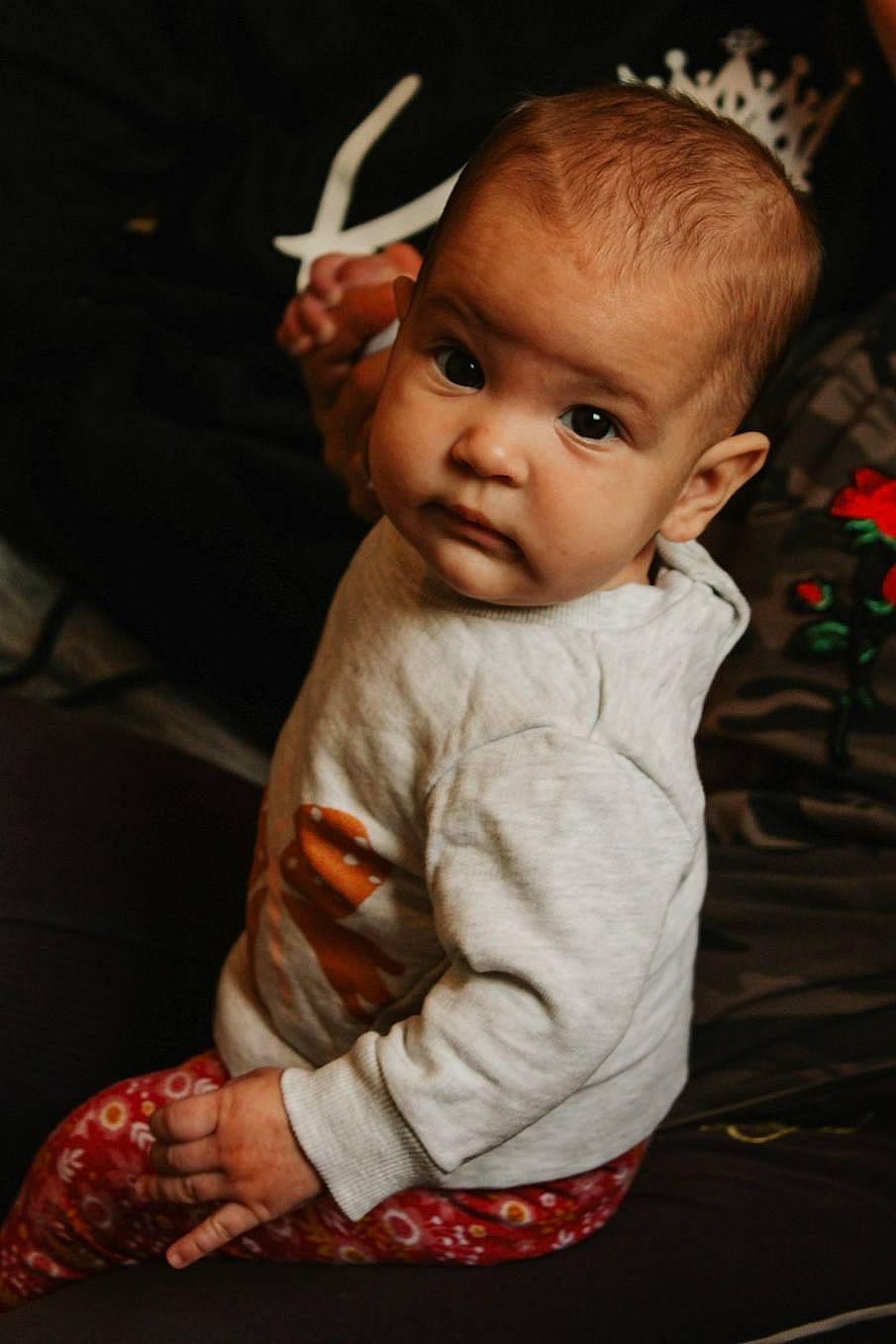 Lyah participe au concours pour gagner de l'argent avec cette photo : arm, baby, cheek, child, child_model, christmas, ear, eye, face, hand, head, holiday, human, lip, person, photography, sitting, skin, toddler