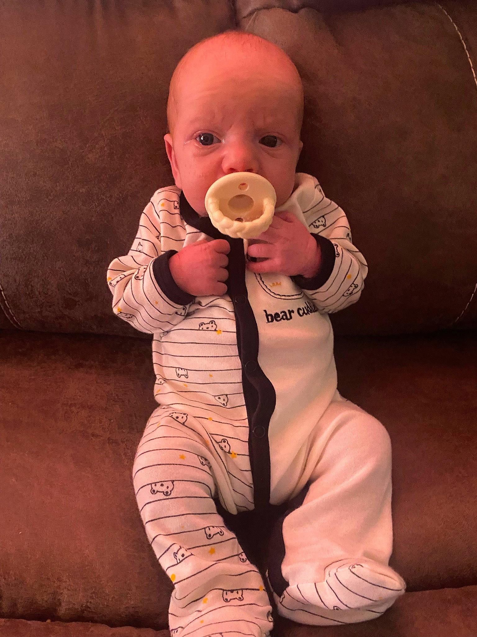 Drayden joined the competition — help win amazing prizes! arm, baby, baby_toddler_clothing, cheek, child, comfort, finger, human_body, human_leg, knee, neck, nose, peach, person, pink, sitting, skin, sleeve, stomach, thumb