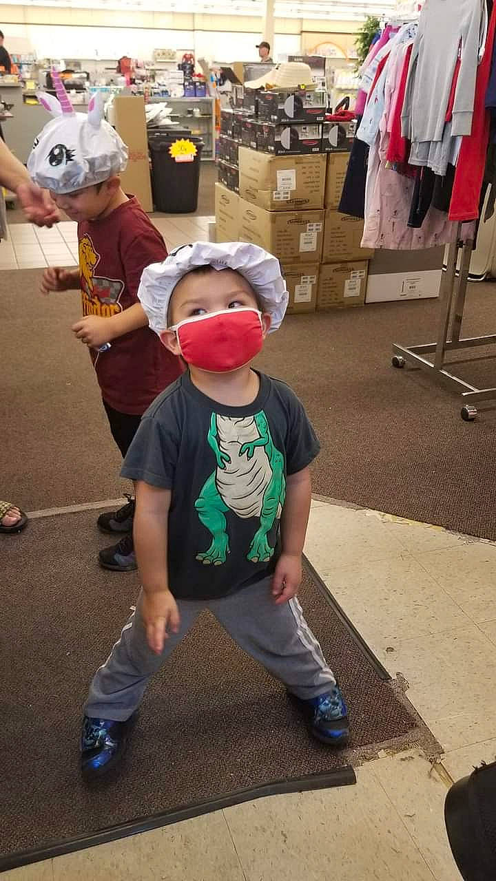 Leyton joined the competition — help win amazing prizes! baseball_cap, blurred, cap, child, cool, event, flooring, fun, fur, happy, hat, headwear, mascot, party_supply, person, shoe, shorts, sneakers, sportswear, sun_hat