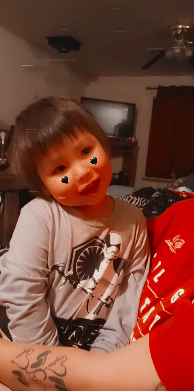 Ayden is registered to the contest to win money with this photo: baby, baby_toddler_clothing, cheek, child, eye, eyelash, face, forehead, fun, happy, head, jaw, neck, person, picture_frame, room, sleeve, smile, t_shirt, television